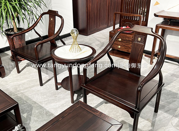 中式黑檀木茶椅801